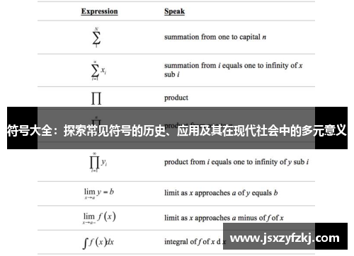 符号大全：探索常见符号的历史、应用及其在现代社会中的多元意义
